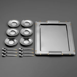 4200 Gold Çelik Çay Seti