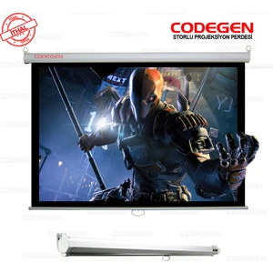 AX-24 240x200 Storlu İthal Projeksiyon Perdesi (Arkası Siyah Fonlu)