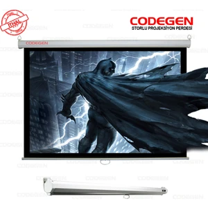 AX-20 200x200 Storlu İthal Projeksiyon Perdesi (Arkası Siyah Fonlu)