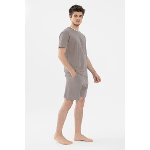 Erkek Double Yaka Şortlu Pijama Takımı