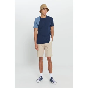 Altınyıldız Classics Erkek Bej Slim Fit Dar Kesim Armürlü %100 Pamuk Casual Chino Şort