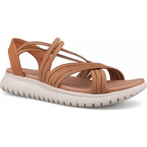 Kadın Günlük Sandalet - Taba, Deri