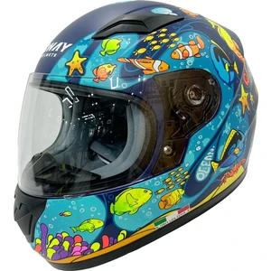 Kask Sway Çocuk Sw 815K Ocean Black Blue Full Face