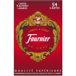 Fournier De Luxe Briç Kartları-Kırmızı