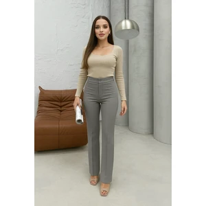 Düğmeli Kumaş Pantolon