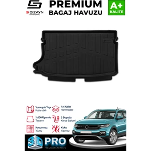 Vw T-Cross 3D Pro Bagaj Havuzu 2022 Üzeri A+ Kalite