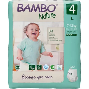 Bambo Nature No:4 Ekolojik Külot Bez 7-12 kg 20'li