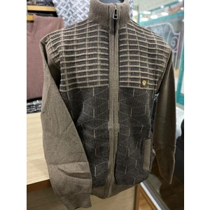 Erkek Triko Fermuarlı Cepli Hırka