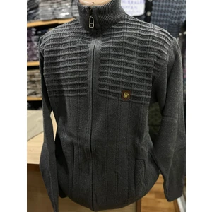 Erkek Triko Fermuarlı Cepli Hırka