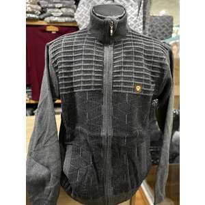 Erkek Triko Fermuarlı Cepli Hırka