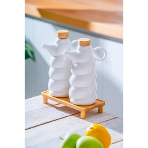 Pamira Bambu Standlı Yağlık & Sirkelik Seti - 600 ml