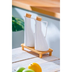 Pamira Bambu Standlı Yağlık & Sirkelik Seti