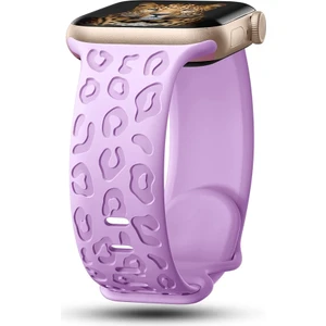 Apple Watch 44/45/46/49mm Kordon Leopar Desen Yumuşak Silikon Kordon 2/3/4/5/6/se/7/8/9/10/11/ultra