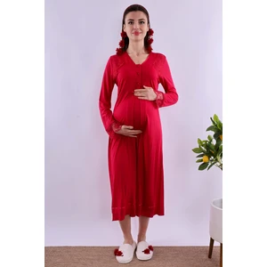 Vişne Hamile Lohusa Gecelik BYL224232