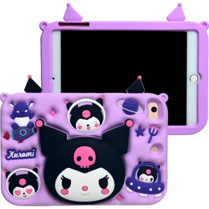 Apple iPad 10.2 8.nesil Kılıf Çocuklar Için Eğlenceli Standlı Elegance Kuromi Kapak