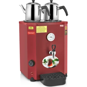 Jumbo Çay Kazanı 2 Demlikli Çay Makinesi 23 Lt