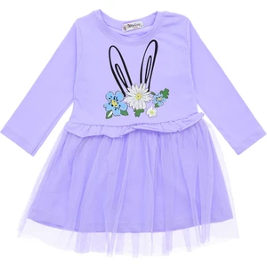 Kız Çocuk Elbise Çiçekli Taşlı