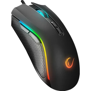 SMX-R44 Makrolu 6400DPI RGB Ledli Oyuncu Mouse - Siyah