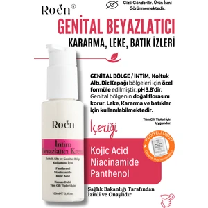 Genital Bölge Beyazlatıcı Krem, Bikini Bölgesi, Dirsek, Koltuk Altı, İntim Beyazlatıcı Krem 100ml