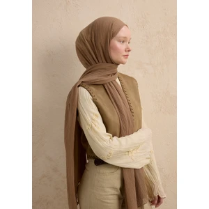 Modal Krinkıl Şal Nude