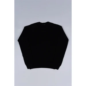 3261 Bisiklet Yaka Reglan Kol Siyah Triko