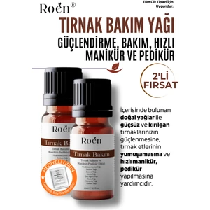 Tırnak Güçlendirici, Hızlı Manikür-Pedikür, Doğal Tırnak Bakım Yağı 40 ml (20MLX2)