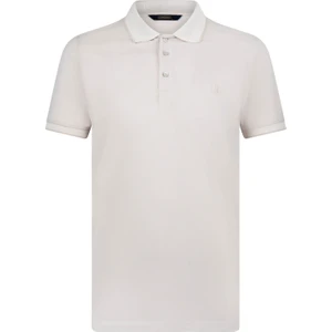 Ekru Regular Fit 100% Pamuklu Polo Yaka Tişört