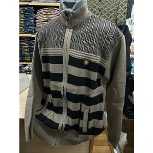 Erkek Triko Fermuarlı Cepli Hırka