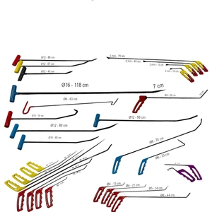 Pdr Boyasız Göçük Düzeltme 30 Parça Pro Çubuk Seti Kumaş Çantalı