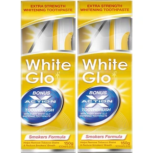 White Glo Sigara Lekeleri İçin Beyazlatıcı Diş Macunu 150 g  Avantajlı Paket X 2 Adet