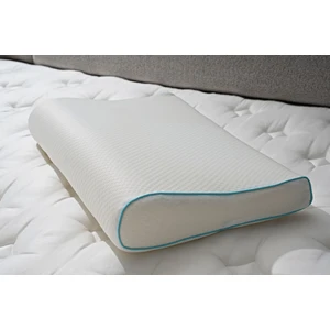 Ortopedik Çift Taraflı Boyun Destekli Medikal Boyun Yastığı 510GR Kılıf Fermuarlı Sünger Yastık