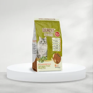 Oliva Cat Zeytin Çekirdeğinden Üretilen Aktif Karbonlu Doğal Tozsuz Kedi Kumu 8 L