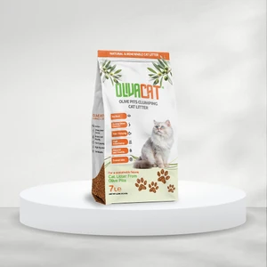 Zeytin Çekirdeğinden Üretilen Doğal Tozsuz Kedi Kumu 7L