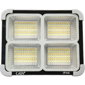 CT-4698 Güneş Enerjili Solar 200W Watt LED Projektör Taşınabilir Sarı Beyaz ve Çakar Işık Lamba IP44