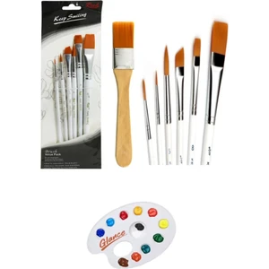 Rich Keep Smile 6lı Karma Fırça Zemin Fırça Godeli Palet Set