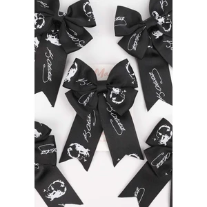 Siyah  Atatürk Baskılı Kız Çocuk Klips Toka