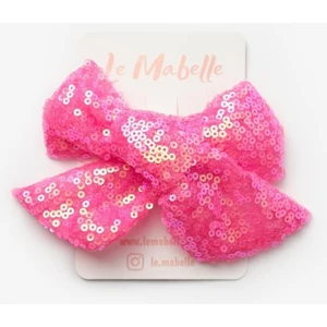 Fuşya  Payetli Kız Çocuk Klips Toka