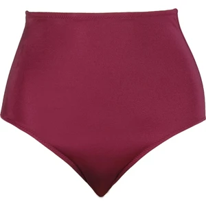 Kadın Yüksek Bel Bordo Bikini Altı
