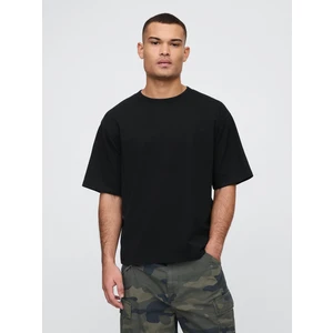 Erkek Siyah Vintage Soft Boxy T-Shirt