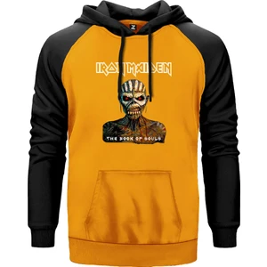 Iron Maiden The Book Of Souls Sarı Renk Reglan Kol Kapşonlu Sweatshirt
