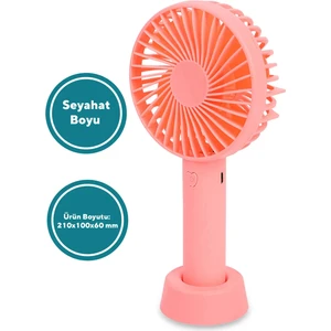 3 Kademeli Cep Boyu Sessiz Taşınabilir Mini Fan USB Şarjlı Pervaneli Soğutucu Küçük El Vantilatörü