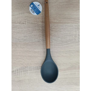 Bambu Saplı Silikon Kaşık Antrasit Rengi