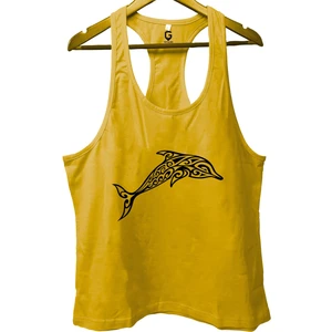 Top Glory Dolp. Siyah Gym Fitness Tank Top Sporcu Atleti