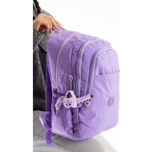 Krinkıl Suya Dayanıklı Büyük Boy Siyah Klinkır Sırt Çantası Seyahat Okul Çanta 14 Lise