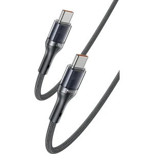 240W Type-C To Type-C Pd 2.0 Turbo Data Hızlı Şarj Kablosu 1.2 M Kopmaya Dayanıklı - Siyah