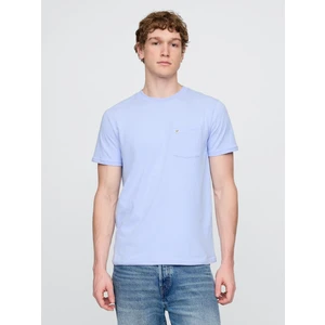 Erkek Mavi Organik Pamuk Cepli T-Shirt