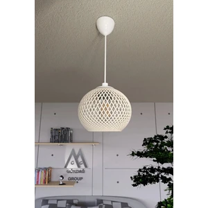 Balle Krem Sarkıt Top Avize Beyaz Kablo