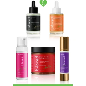 5'Li Cilt Bakım Seti Retinol % 0.3 (A Vitamini), Yüz Kremi Azelaik Asit Enzim Peeling Yüz Yıkama Köpüğü