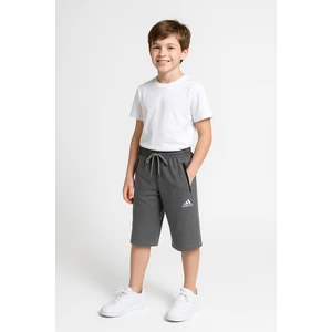 Trend Bebe Butik Erkek Çocuk Yazlık  Cepli Spor Kapri Şort Günlük Rahat Esnek Kumaş Fermuarlı Cep Bermuda Şort
