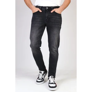 Hlt Jeans Erkek Siyah Slim Fit Esnek Likralı Kot Pantolon HLTHE001971